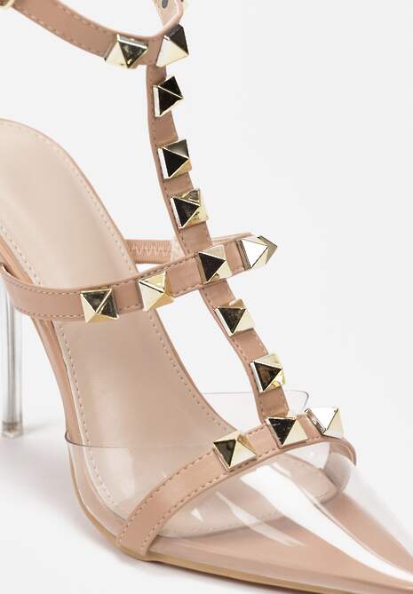 Beżowe Sandały Trusami