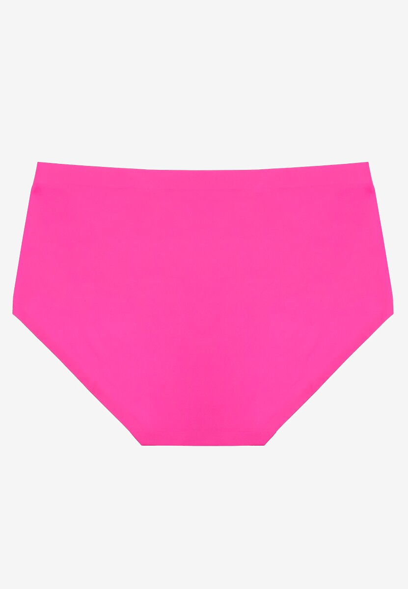 Fuksjowe Majtki Figi High Waist z Bezszwowym Wykończeniem Kolaniris