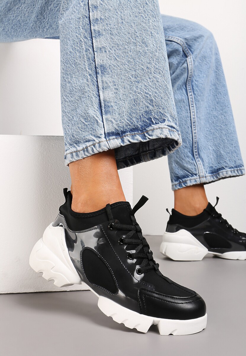 Czarne Sneakersy Athizithe