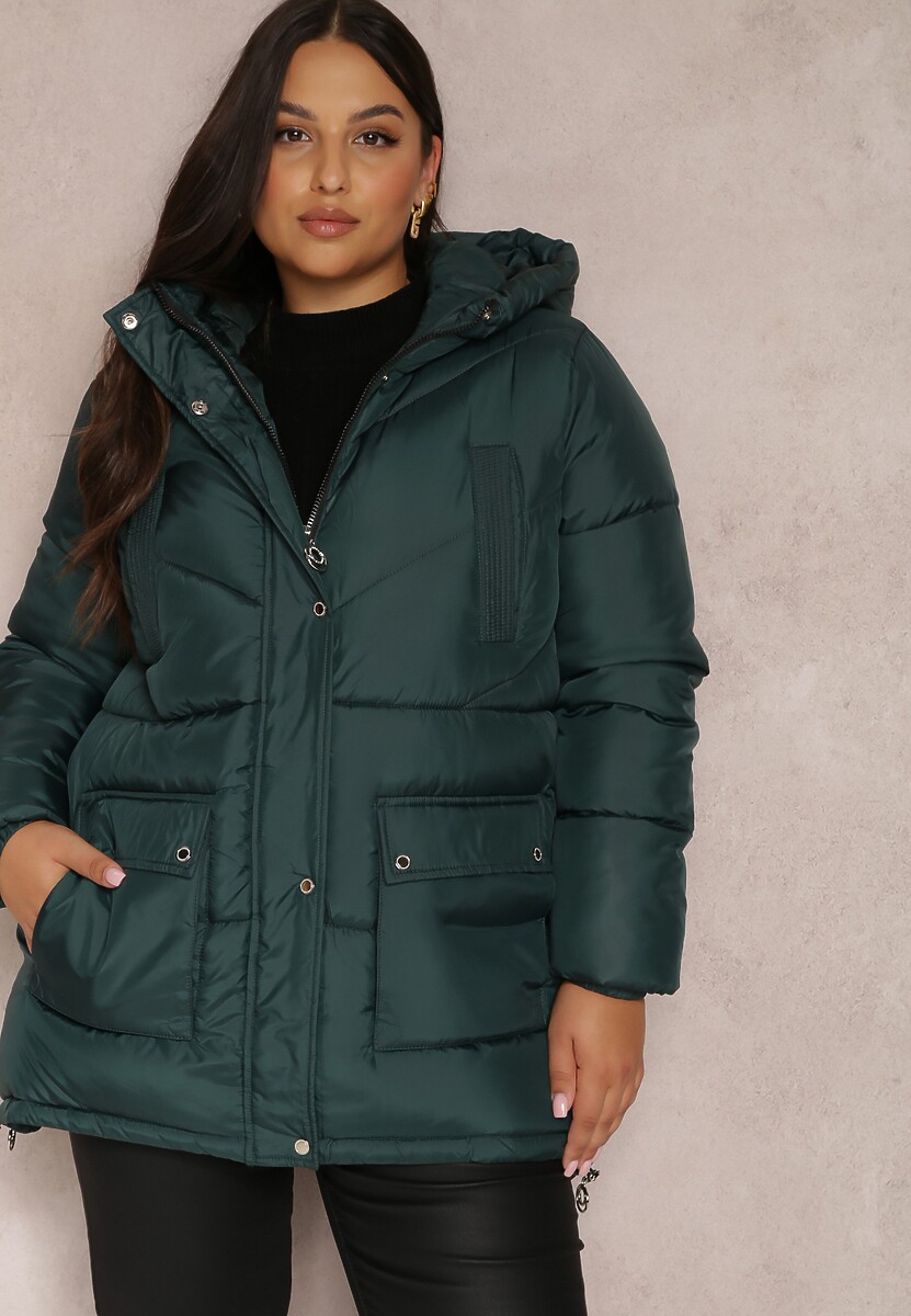 Ciemnozielona Kurtka Pikowana Sabrino