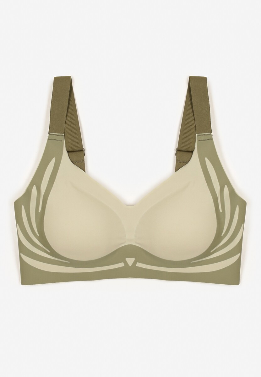 Jasnozielony Biustonosz z Zapięciem na Haftki Oledis