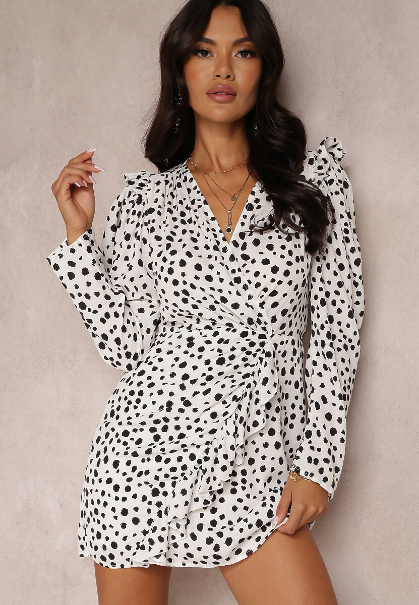 Biało-Czarna Sukienka Calinome