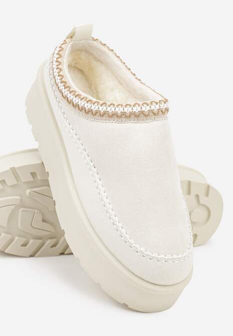 Beżowe Śniegowce z Futrzanym Ociepleniem na Platformie Reiandea