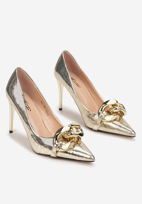 Złote Szpilki z Łańcuchem Arkia