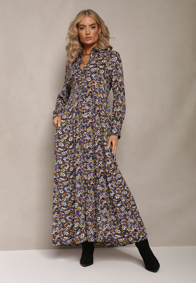 Fioletowa Sukienka Kelathyia