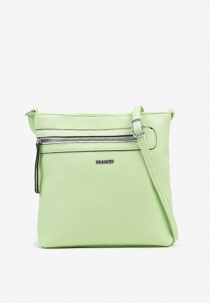 Jasnozielona Kwadratowa Torebka Listonoszka z Suwakiem Dolatia