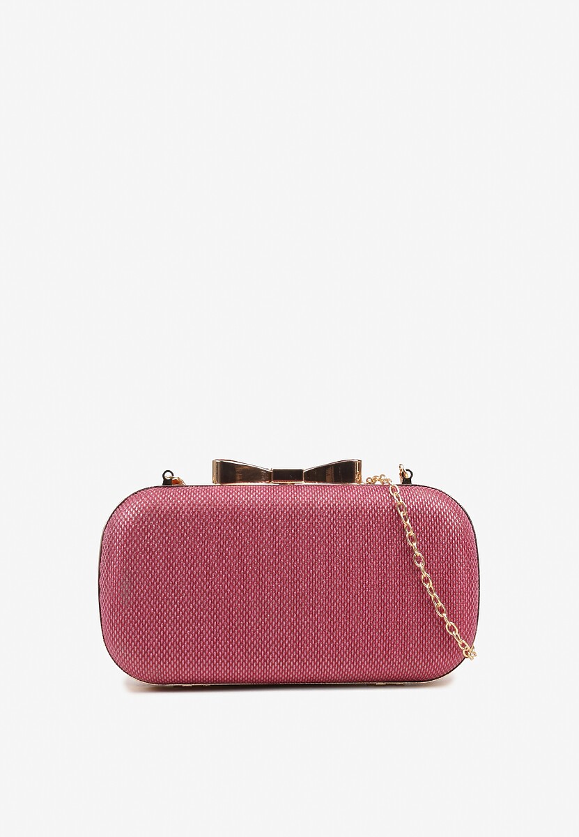 Czarna Torebka Kopertówka z Dodatkowym Łańcuszkiem i Metalicznym Zapięciem Grireia