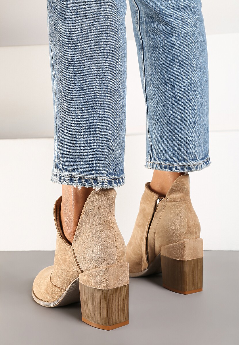 Beżowe Botki Dhysreia