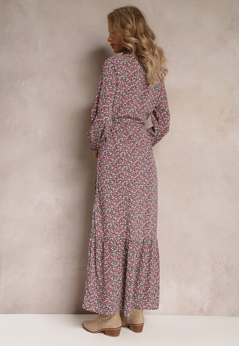 Czarno-Czerwona Sukienka Phinene