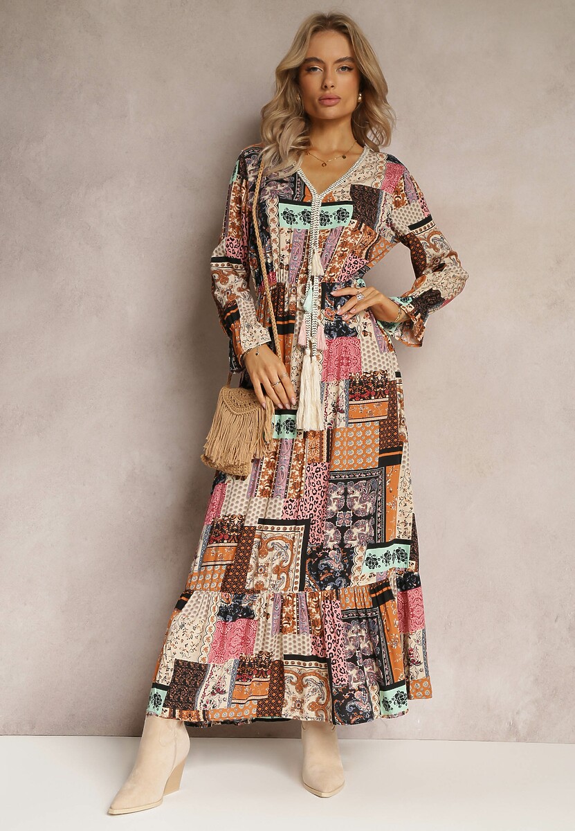 Beżowa Sukienka Althithoe