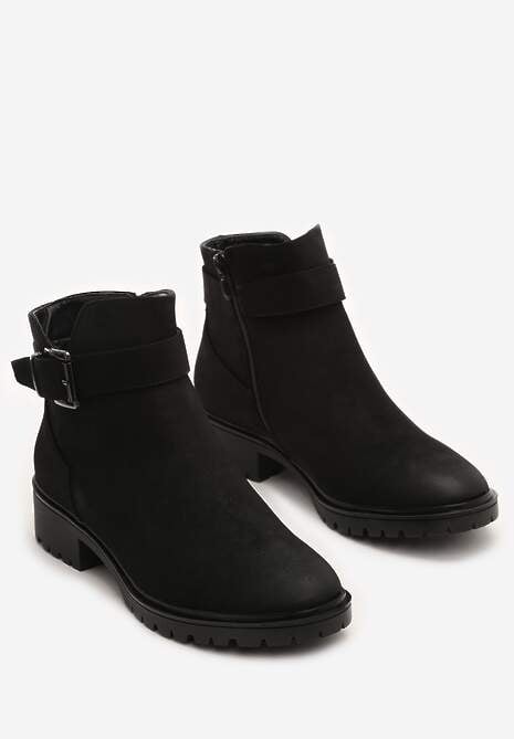 Czarne Matowe Botki It's Better