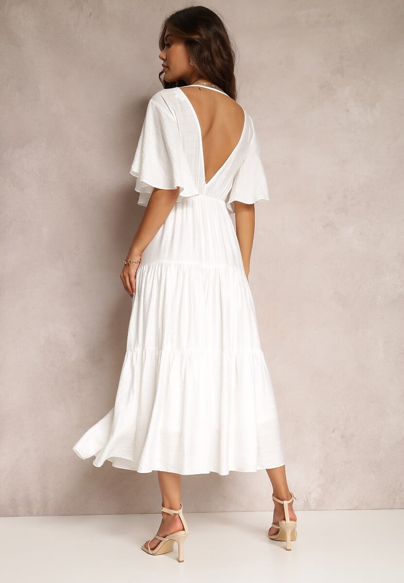 Biała Sukienka Dopley