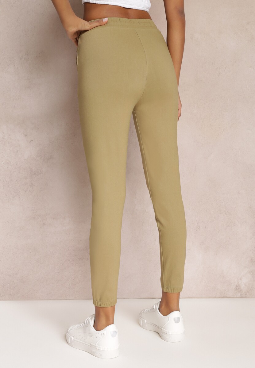 Ciemnobeżowe Spodnie Actessa