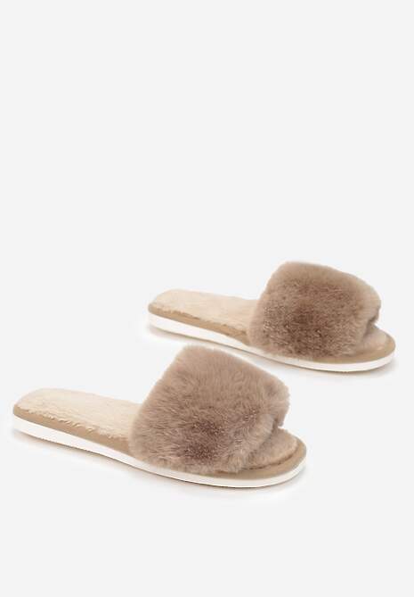 Beżowe Kapcie Iphandras