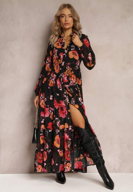 Czarna Sukienka Klymano