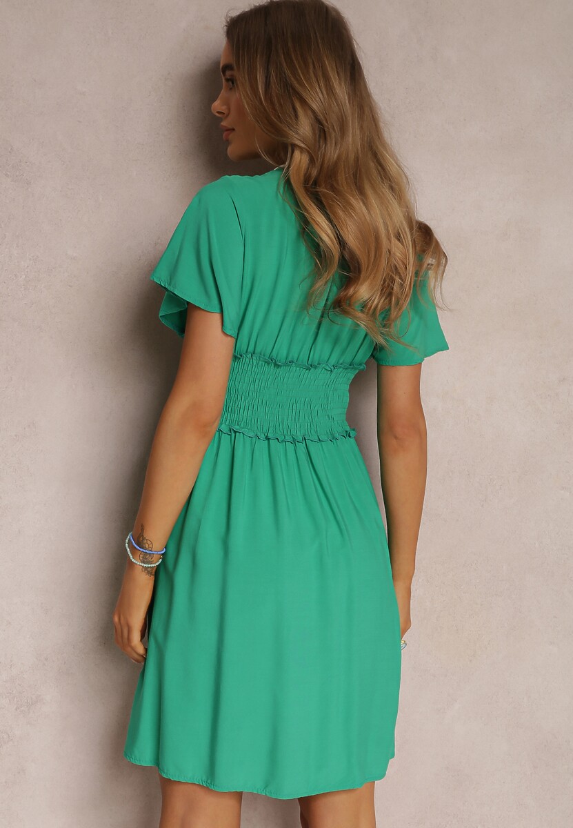 Zielona Sukienka z Wiskozy Rukhsar