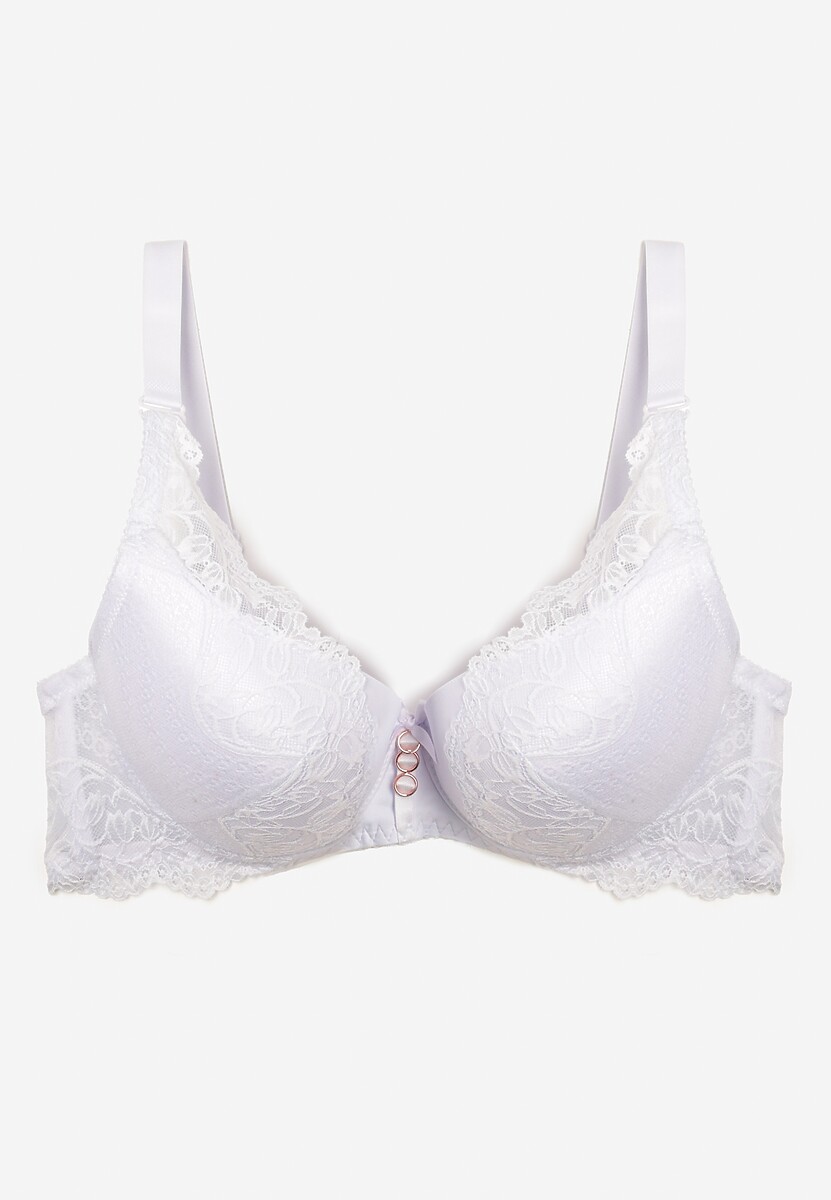 Biały Usztywniany Biustonosz Full Cap z Regulowanymi Ramiączkami Dimrah