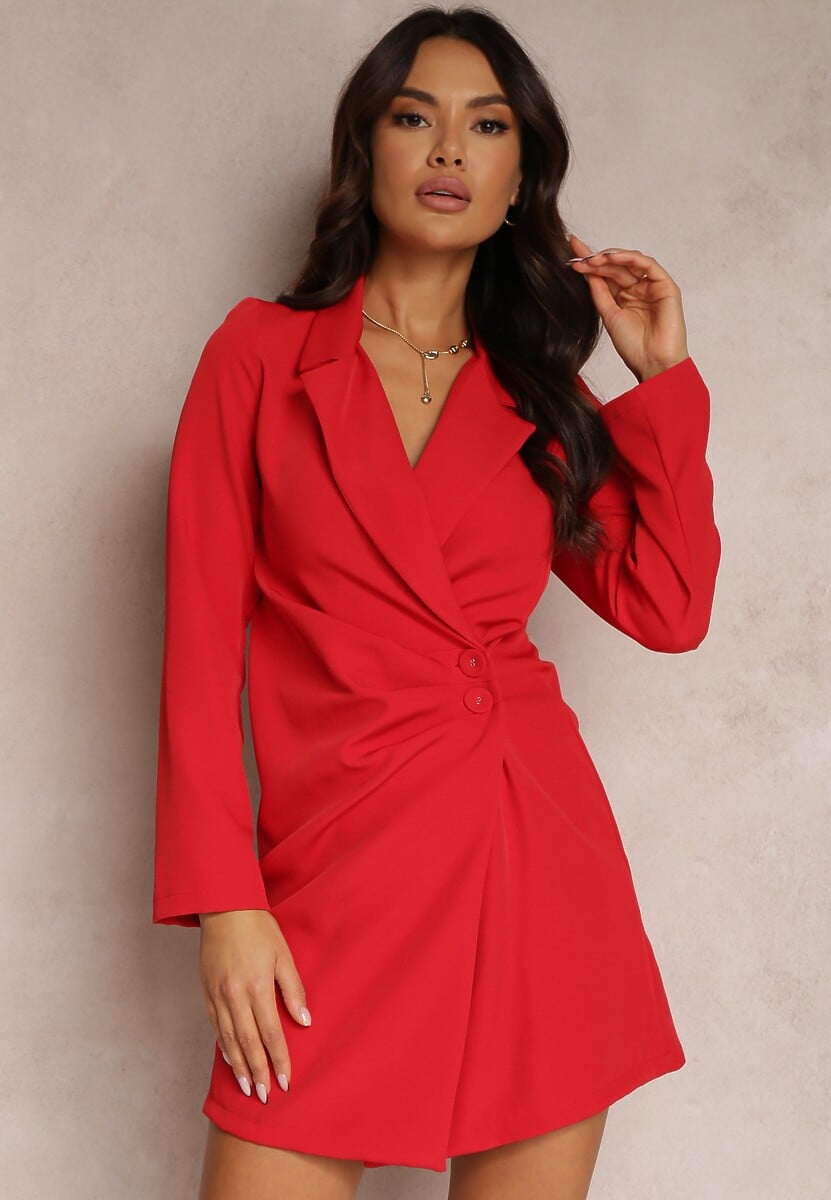 Czerwona Sukienka Semiche