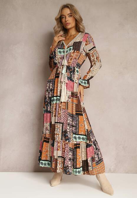 Beżowa Sukienka Althithoe