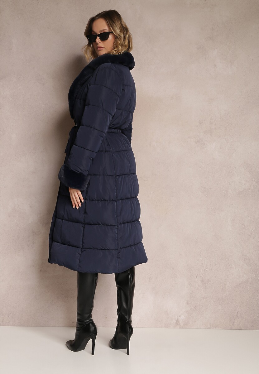 Granatowa Kurtka Basice