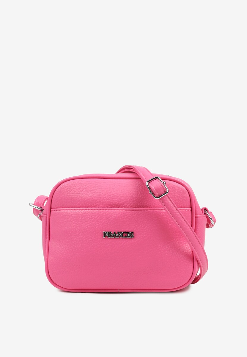 Jasnozielona Torebka w Stylu Listonoszki z Napisem Dolenna