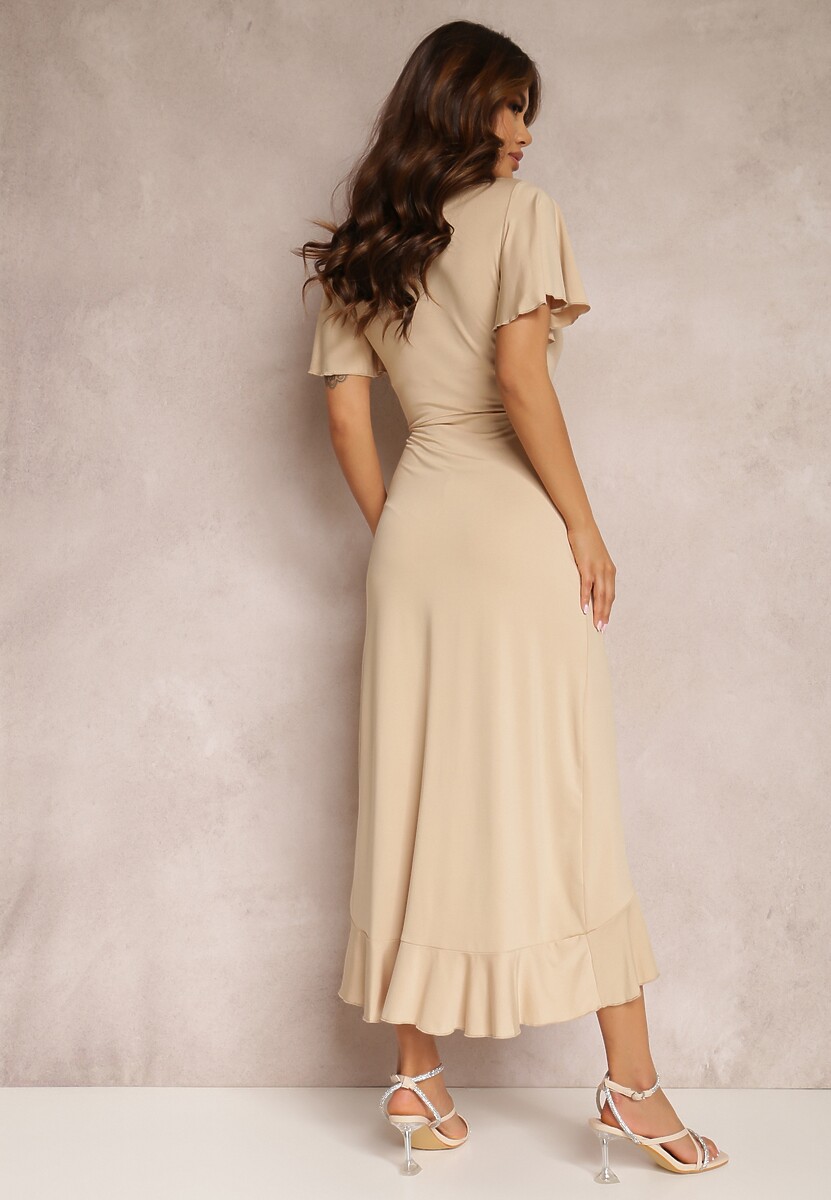 Beżowa Sukienka Anns