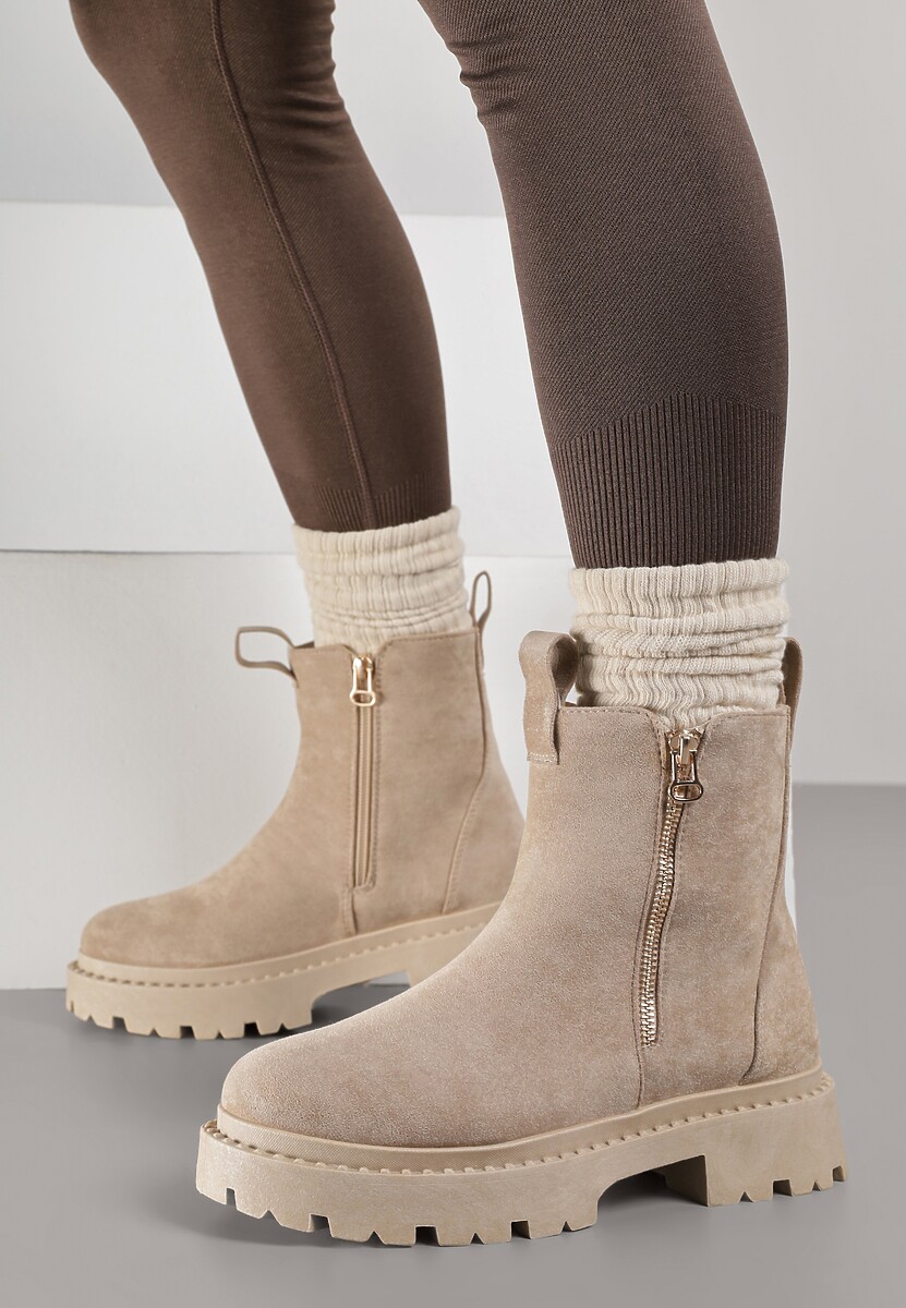 Czarne Botki z Ozdobną Taśmą z Nadrukiem Dudrey