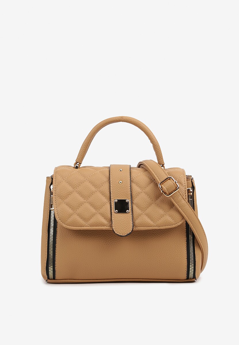 Czarna Torebka Ozdobiona Pikowaniem z Rączką Lanerith