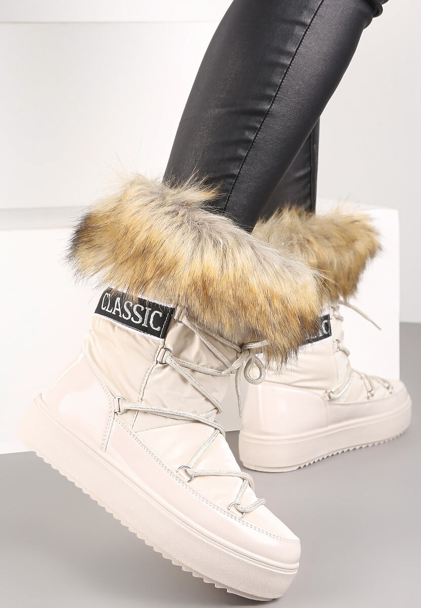 Beżowe Śniegowce Volumnia