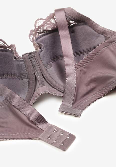 Szary Biustonosz Typu Full Cup z Regulowanymi Ramiączkami Vikiirisa