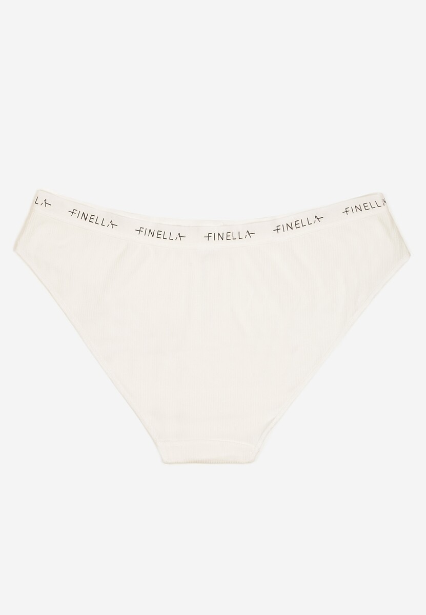 Białe Majtki Figi z Bawełny Ozdobione Napisami Resivia