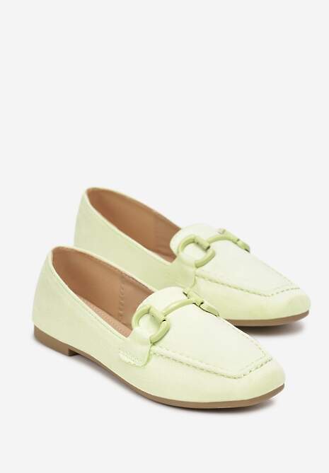 Jasnozielone Mokasyny Peletus