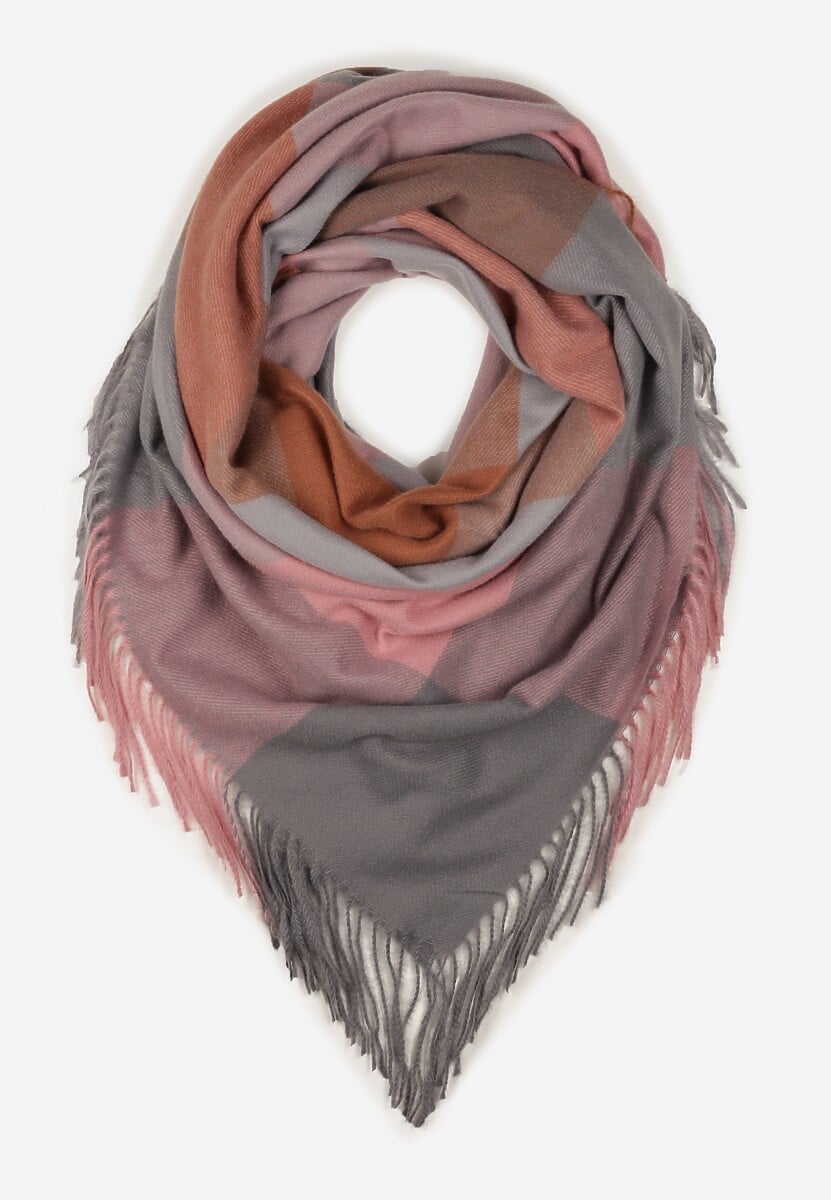 Różowo-Szary Szalik Saltorin