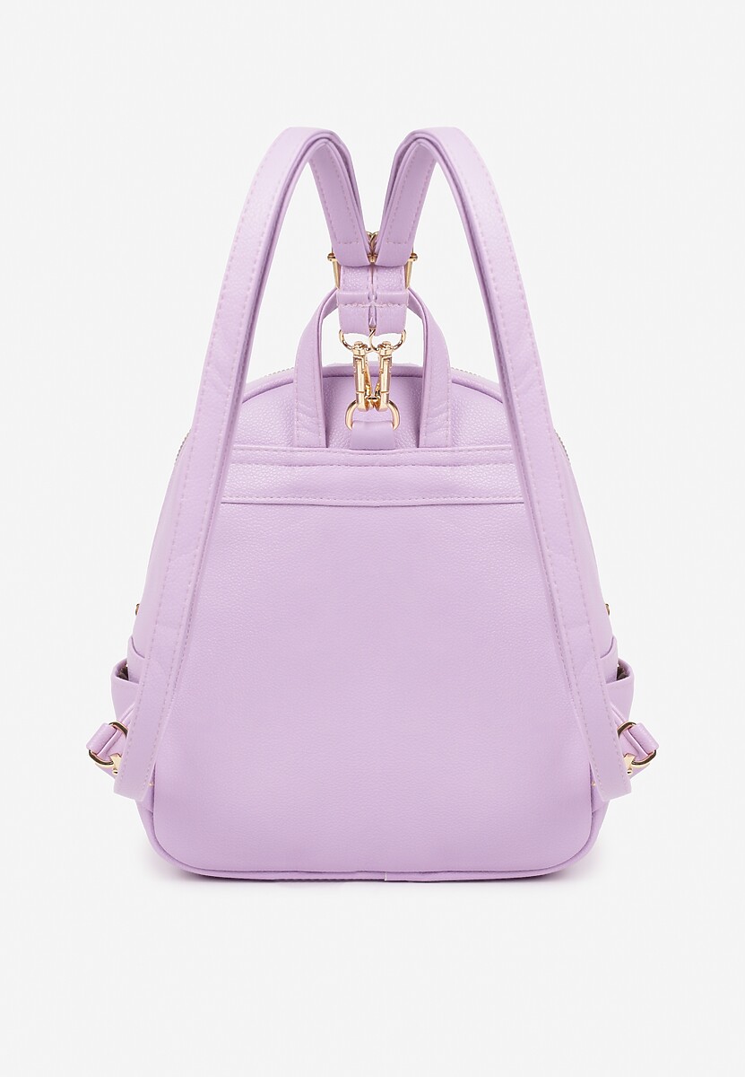 Fioletowy Miejski Plecak z Szelkami z Możliwością Odpięcia Milessa