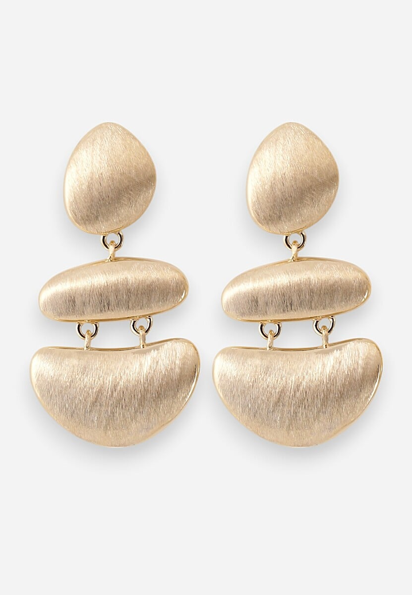 Złote Geometryczne Kolczyki Melindrea