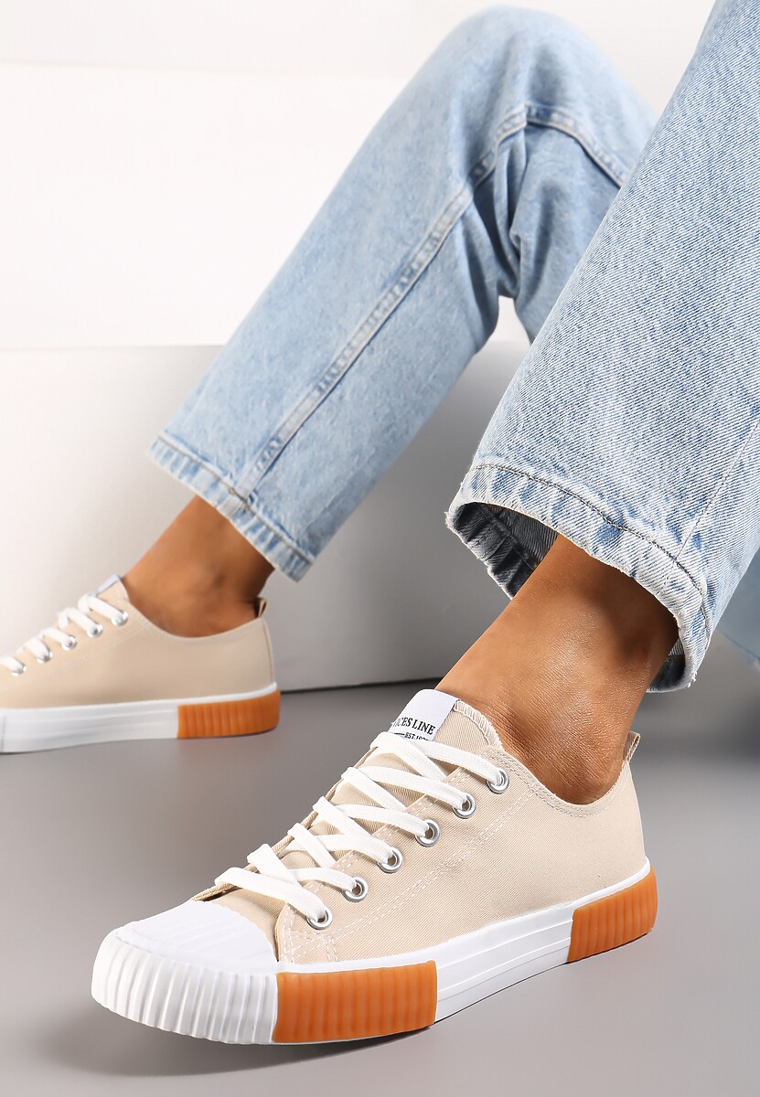 Beżowe Trampki Athizephila