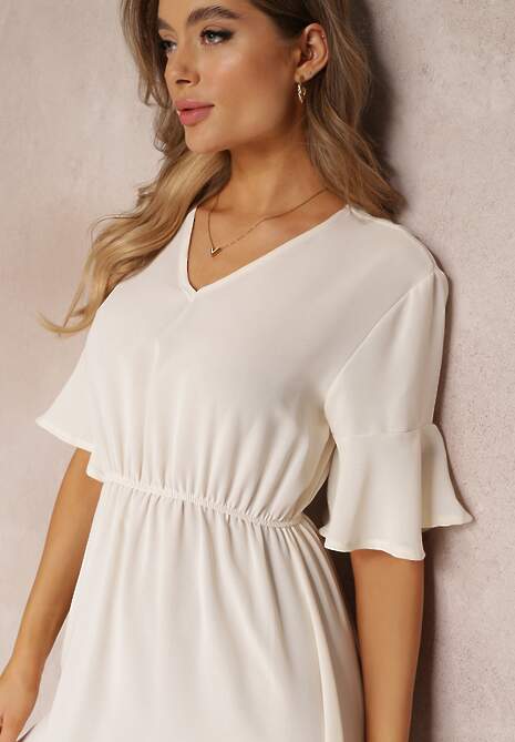 Beżowa Sukienka Parthesio