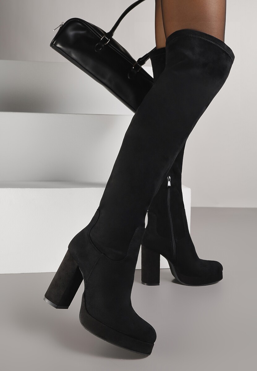 Czarne Kozaki na Słupku za Kolano Adarja