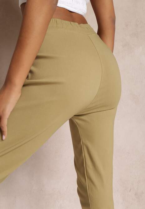 Ciemnobeżowe Spodnie Actessa