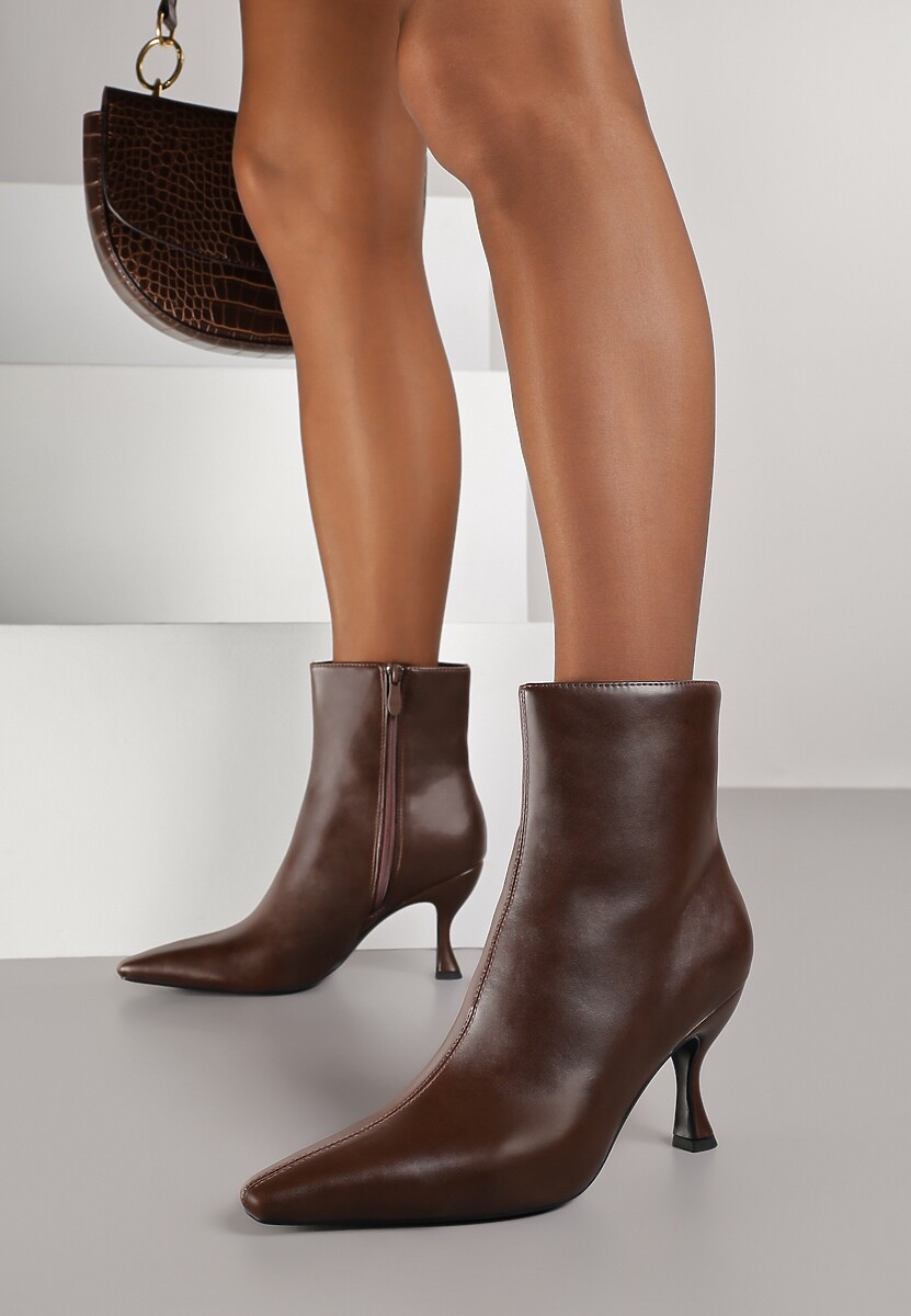 Brązowe Botki Vices na Kaczuszce Fallonea