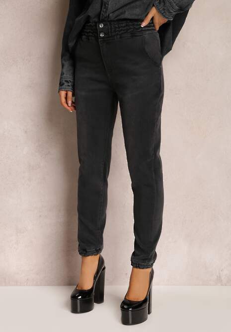 Czarne Jeansy Joggery Ketsiah