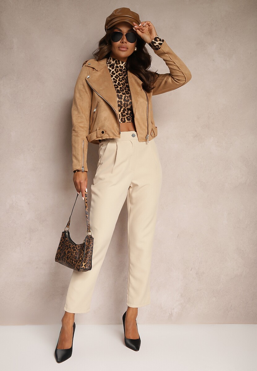 Niebieskie Spodnie Cygaretki Zalko