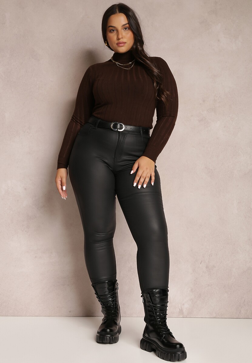 Czarne Spodnie Skinny Zangi