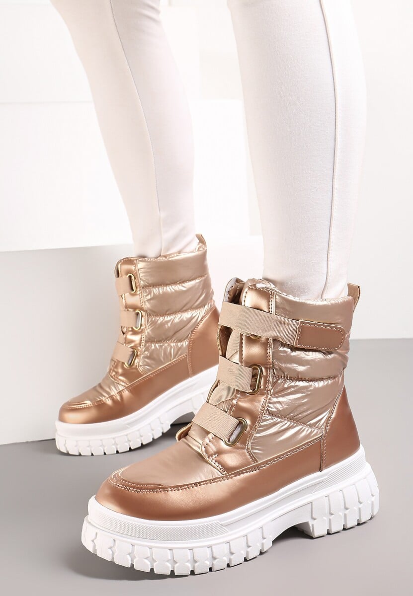 Szampańskie Śniegowce na Grubej Podeszwie Kereza