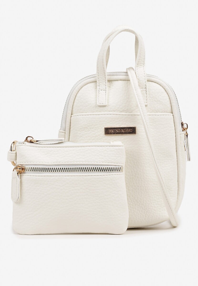 Brązowa Torebka z Rączką i Paskiem Mini z Portmonetką Galbia