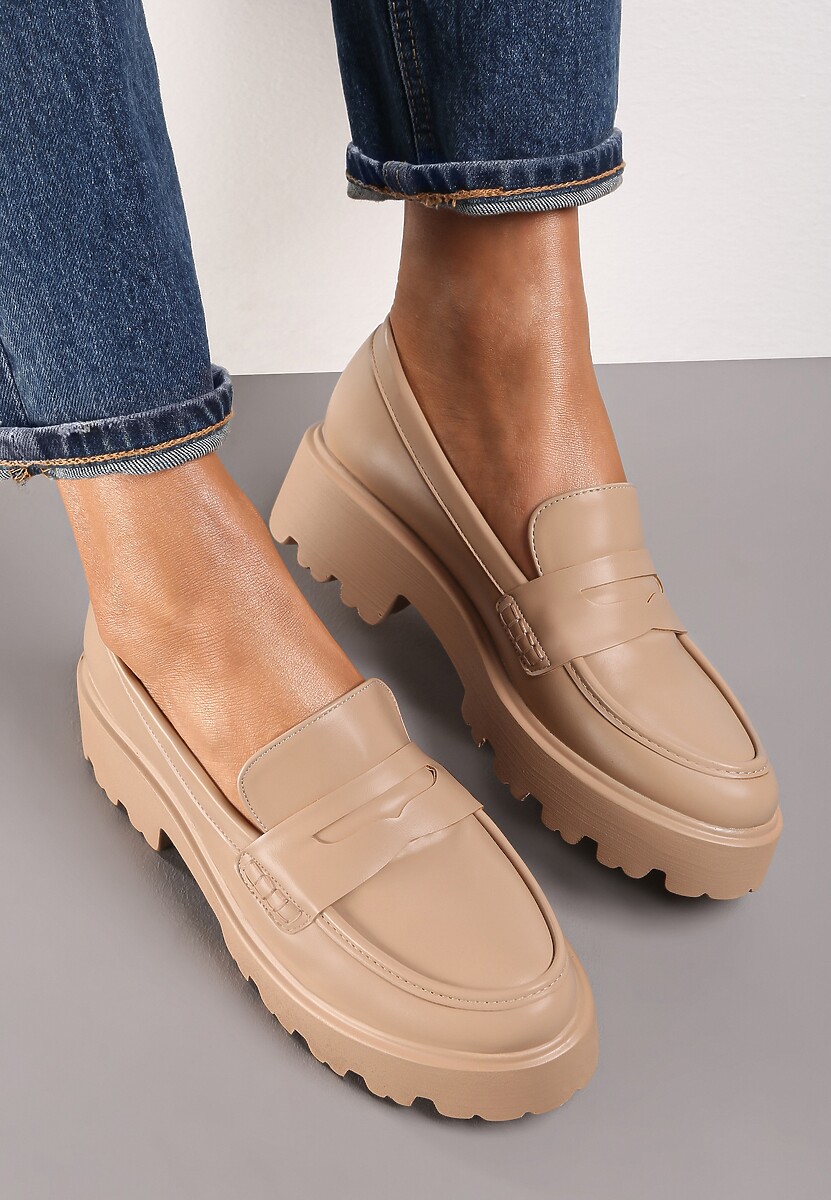 Beżowe Mokasyny Dansitu