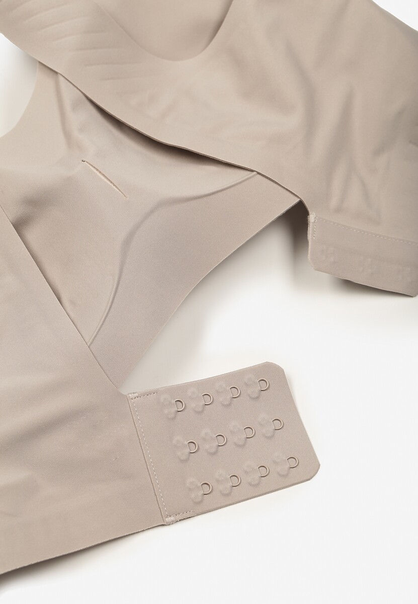 Jasnobeżowy Gładki Biustonosz Typu Braletka Harises