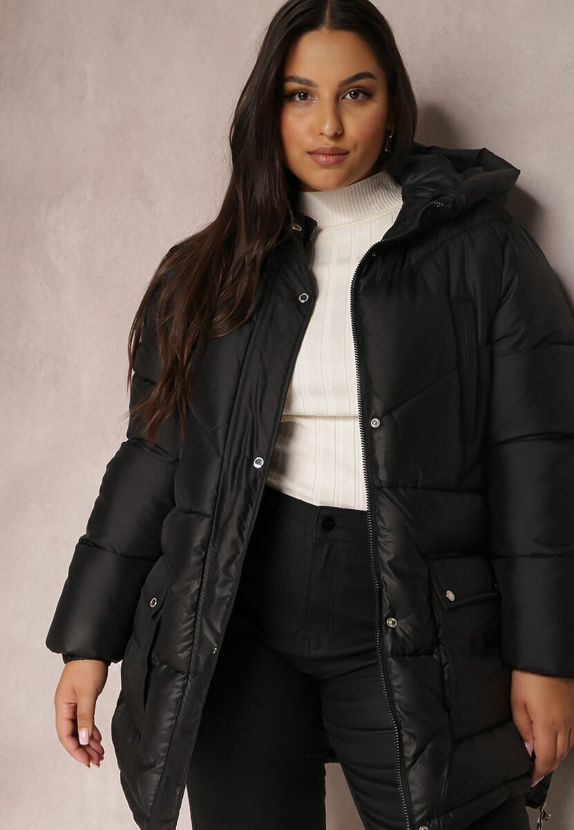 Czarna Kurtka Pikowana Sabrino