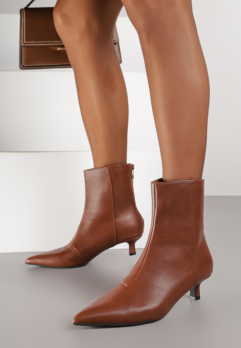 Brązowe Botki Vices  na Kaczuszce Falomara