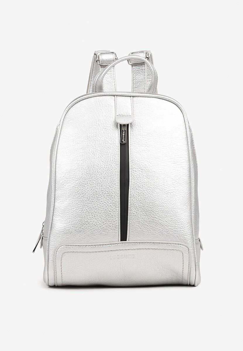 Srebrny Plecak Regulowany z SuwakiemClarisia